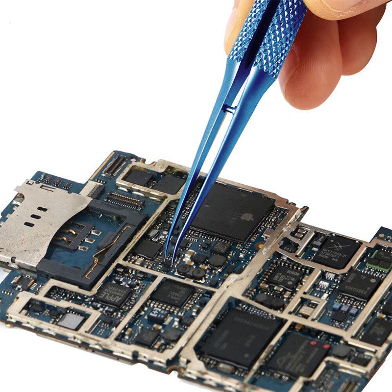 Precision Titanium Alloy Tweezers Professional Repair Fingerprint Fly Line Phone Motherboard Antimagnetic Electronics Forceps