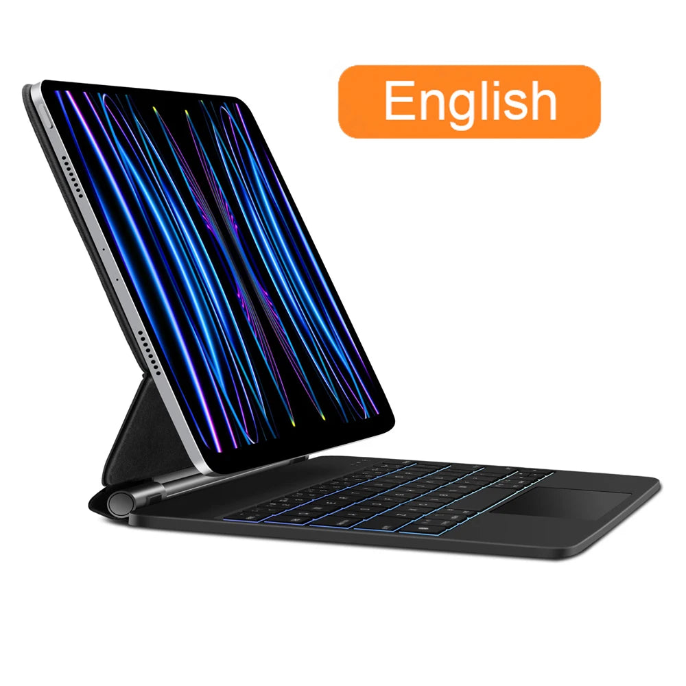 GOOJODOQ Magic Keyboard for iPad Pro 11 Inch 4th/3rd/2nd/1st Gen iPad Air 11 M2 M3 Air 4 Air 5 Floating Stand Bluetooth Keyboard