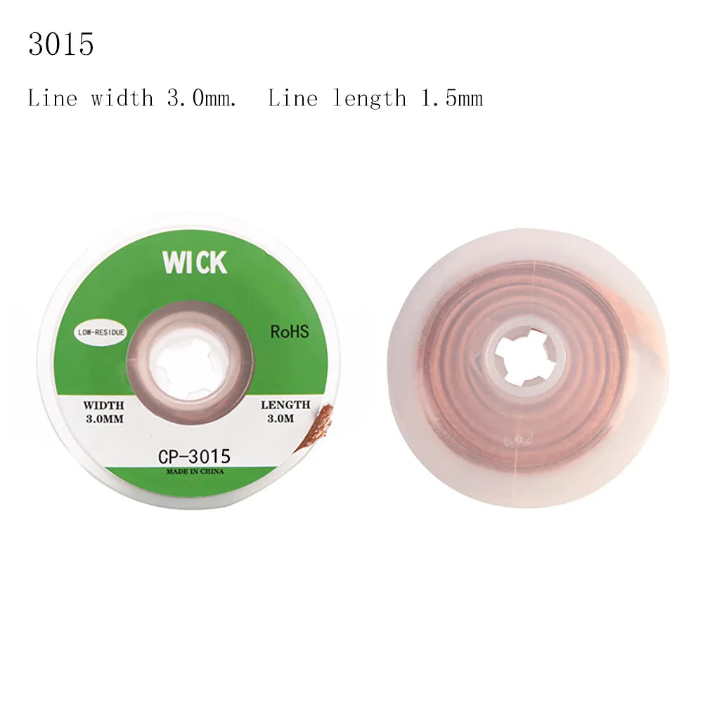 Tin suction Wire Manual Desoldering Suction 1.5m Welding Point Solder Remover Braid Tape Lead Cord Flux Tools