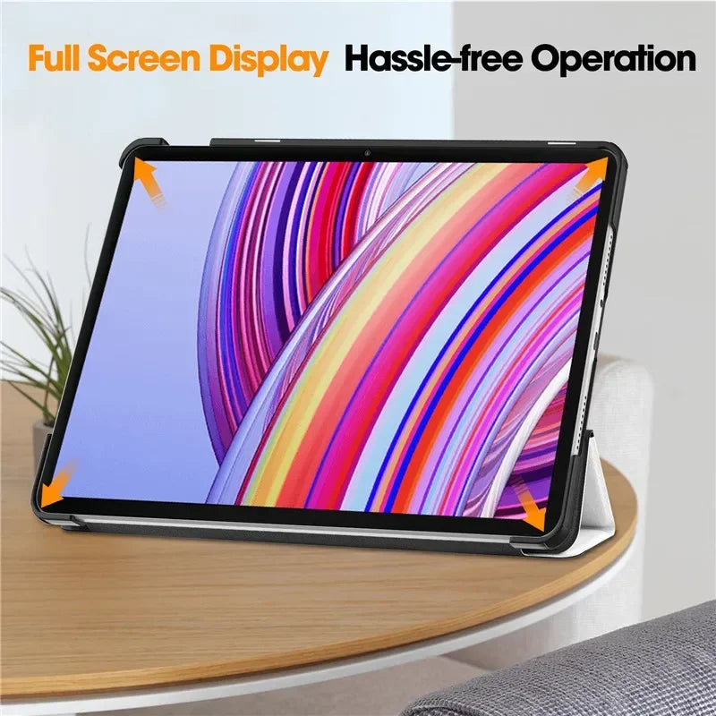 For Xiaomi Redmi Pad Pro 2024 Folding Flip Stand Case Funda for Red Mi Pad Pro 12.1 POCO Pad 12 1 Tablet Cover with Auto Sleep