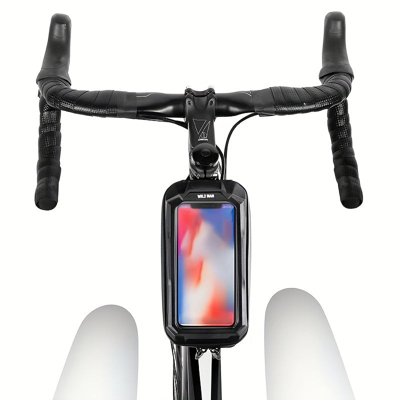 WILD for Man Bike Bag Front Handlebar Bag 6.8inch Mobile Phone Case Bicycle Top Tube Bag Cycling Accessories