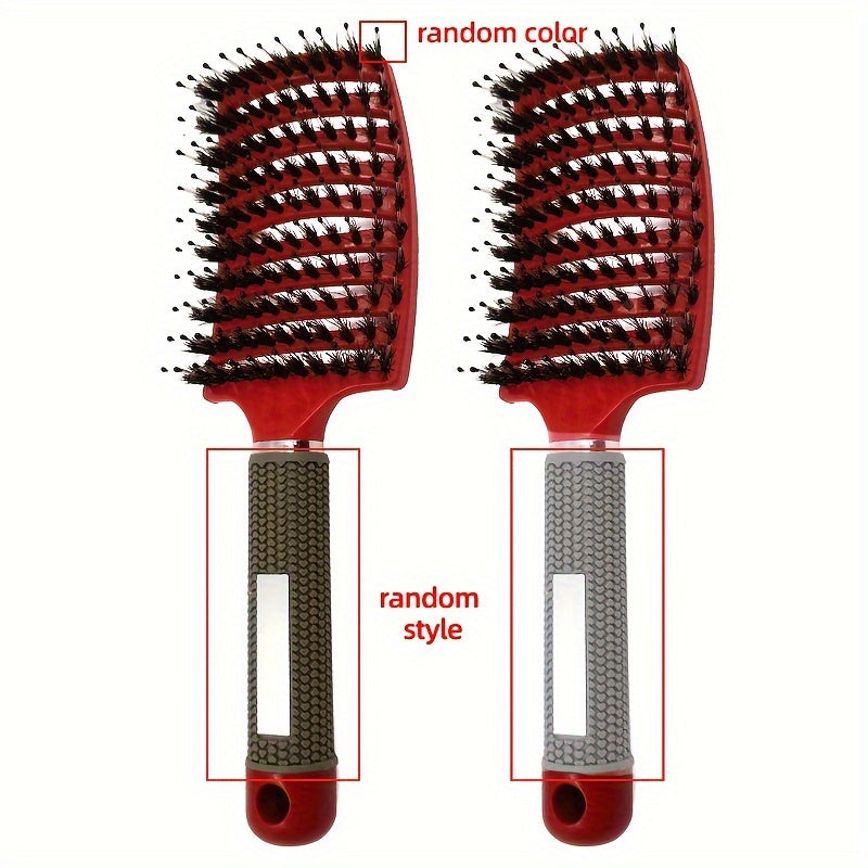 1pc Magic Scalp Massage Hair Brush for Women - Professional Detangling Tool for Wet Curly Hair - Hairdressing Tool, Detangling Brush, Ergonomic Handle, Durable Bristles, Salon Professionals, Styling Accessory, Sleek Design, S